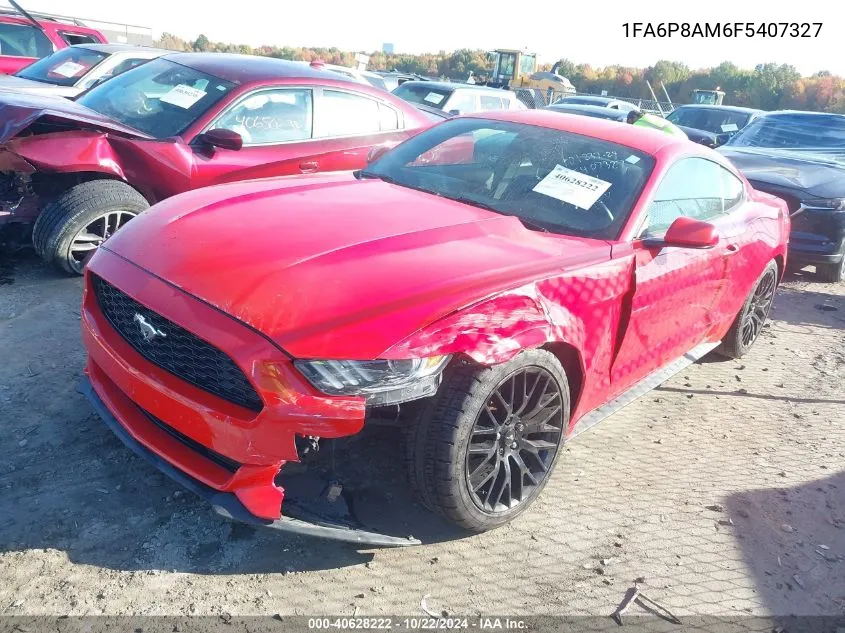 2015 Ford Mustang V6 VIN: 1FA6P8AM6F5407327 Lot: 40628222