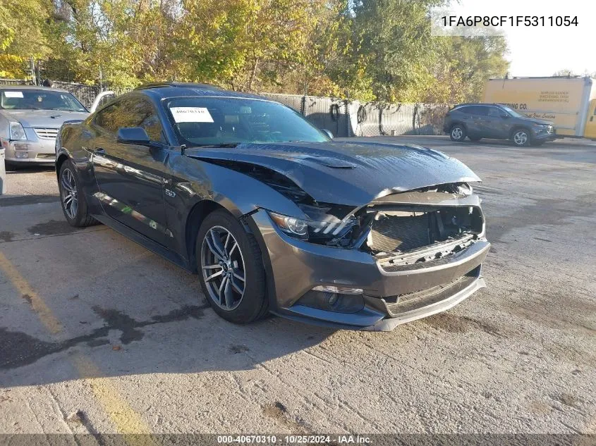 2015 Ford Mustang Gt VIN: 1FA6P8CF1F5311054 Lot: 40670310