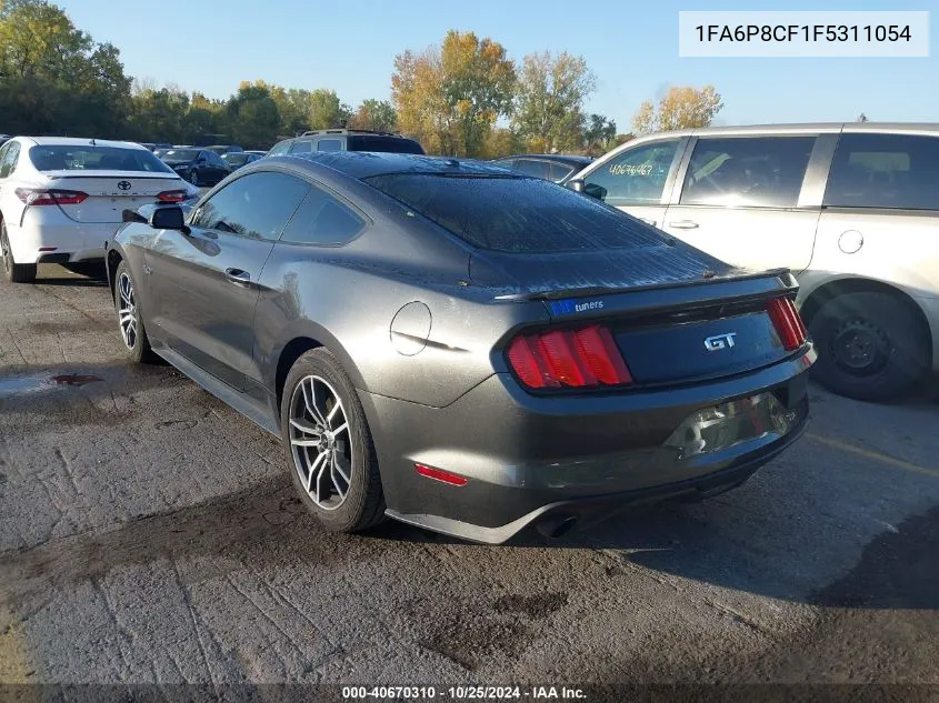 2015 Ford Mustang Gt VIN: 1FA6P8CF1F5311054 Lot: 40670310