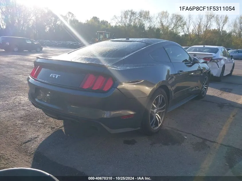 2015 Ford Mustang Gt VIN: 1FA6P8CF1F5311054 Lot: 40670310