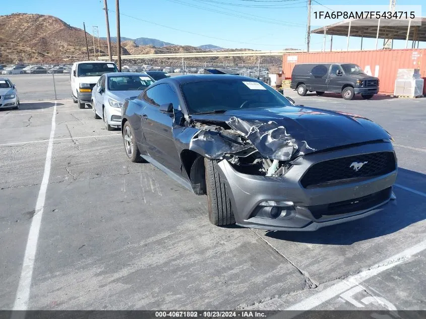 2015 Ford Mustang V6 VIN: 1FA6P8AM7F5434715 Lot: 40671802