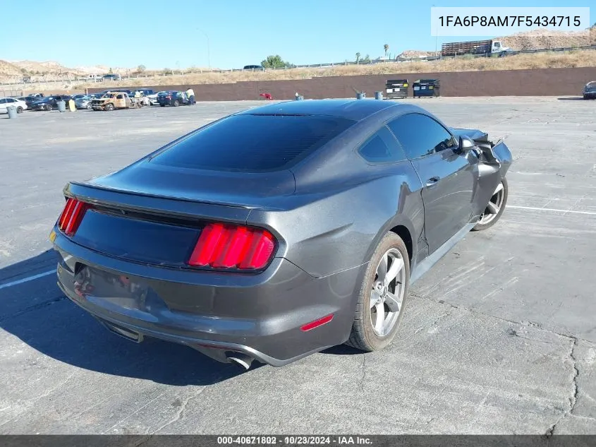 2015 Ford Mustang V6 VIN: 1FA6P8AM7F5434715 Lot: 40671802