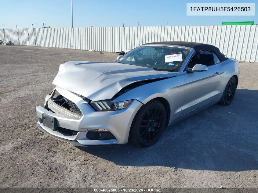 2015 Ford Mustang Ecoboost Premium VIN: 1FATP8UH5F5426503 Lot: 40675805