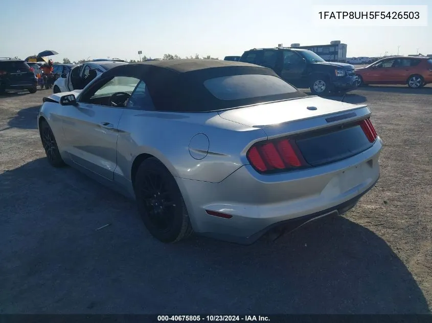 2015 Ford Mustang Ecoboost Premium VIN: 1FATP8UH5F5426503 Lot: 40675805