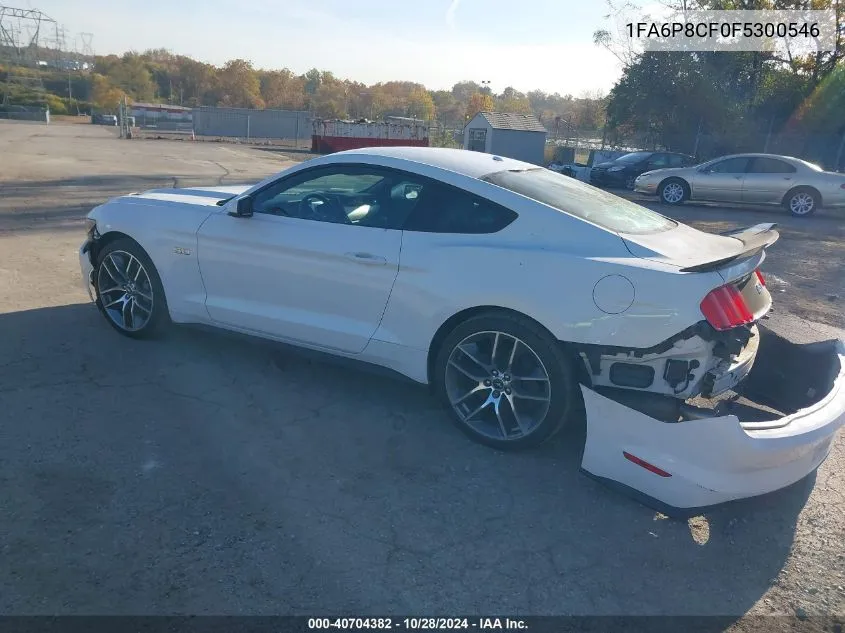 2015 Ford Mustang Gt Premium VIN: 1FA6P8CF0F5300546 Lot: 40704382