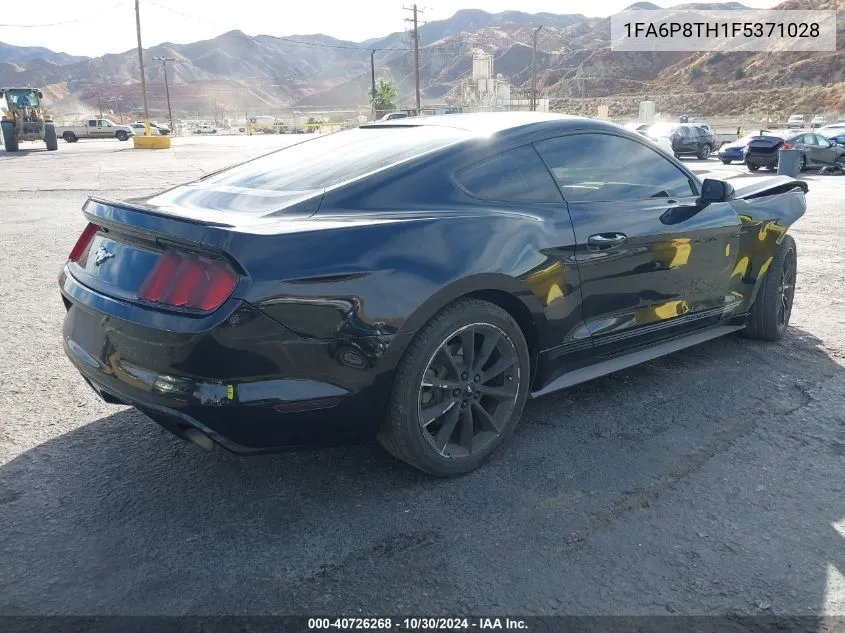 2015 Ford Mustang Ecoboost VIN: 1FA6P8TH1F5371028 Lot: 40726268