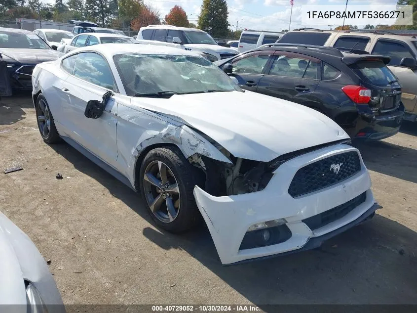 2015 Ford Mustang V6 VIN: 1FA6P8AM7F5366271 Lot: 40729052