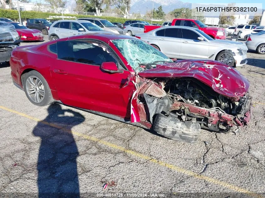 2015 Ford Mustang Ecoboost VIN: 1FA6P8TH5F5382100 Lot: 40813725