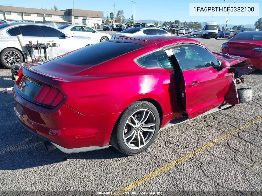 2015 Ford Mustang Ecoboost VIN: 1FA6P8TH5F5382100 Lot: 40813725