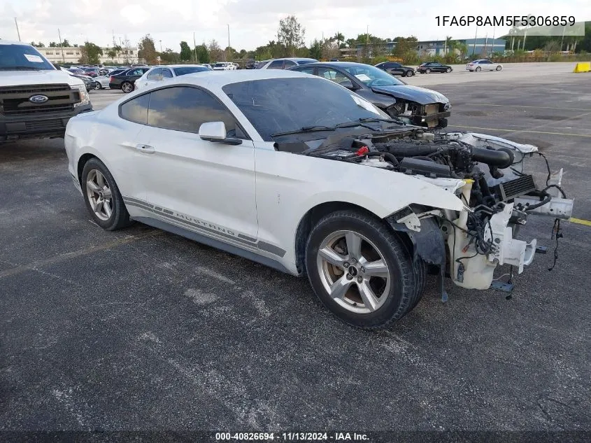 2015 Ford Mustang V6 VIN: 1FA6P8AM5F5306859 Lot: 40826694