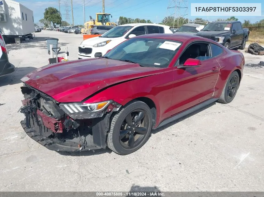 2015 Ford Mustang Ecoboost VIN: 1FA6P8TH0F5303397 Lot: 40875805