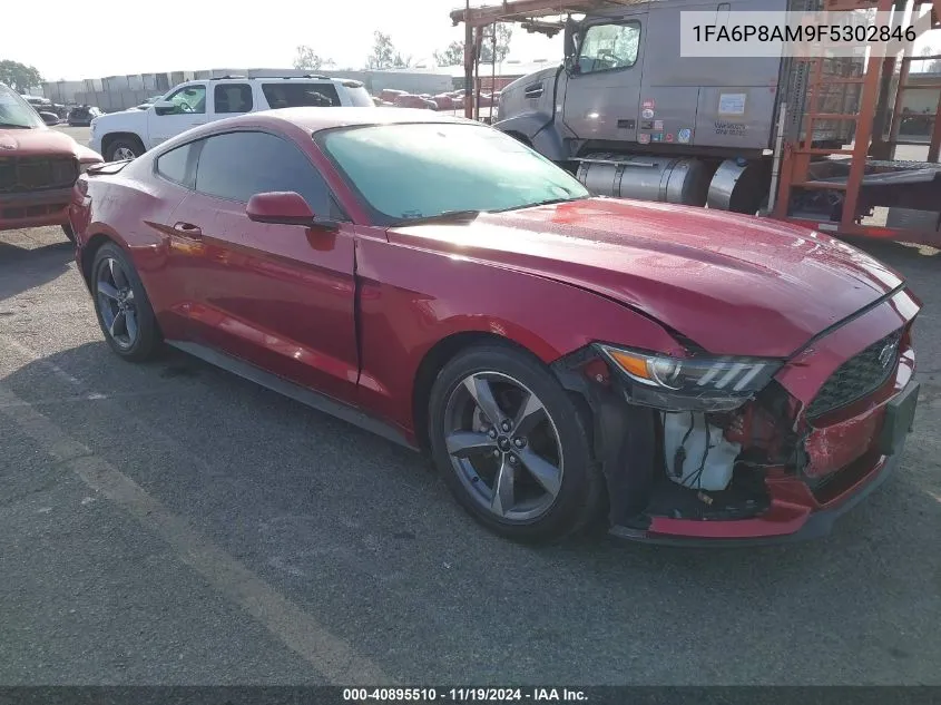 2015 Ford Mustang V6 VIN: 1FA6P8AM9F5302846 Lot: 40895510