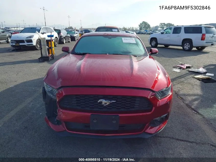 2015 Ford Mustang V6 VIN: 1FA6P8AM9F5302846 Lot: 40895510