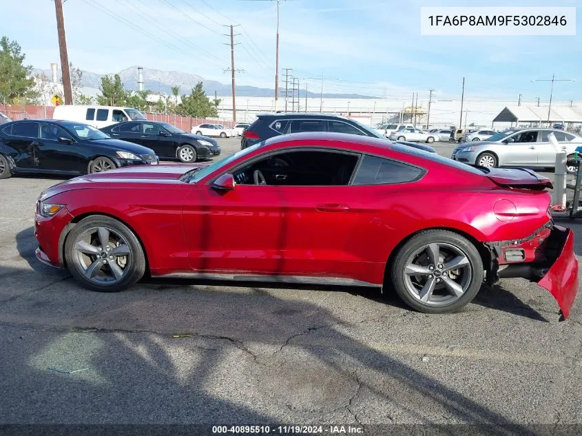 2015 Ford Mustang V6 VIN: 1FA6P8AM9F5302846 Lot: 40895510