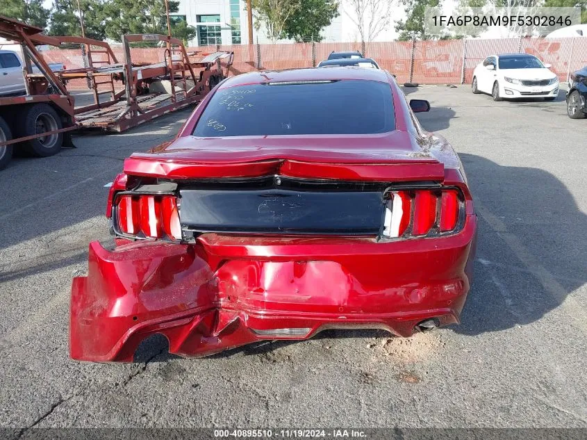 2015 Ford Mustang V6 VIN: 1FA6P8AM9F5302846 Lot: 40895510