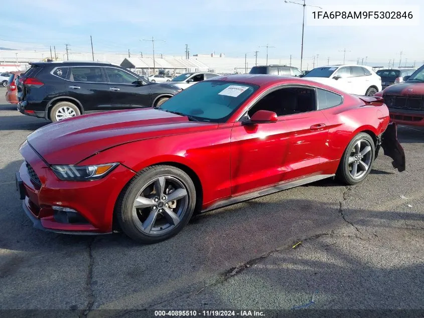 2015 Ford Mustang V6 VIN: 1FA6P8AM9F5302846 Lot: 40895510