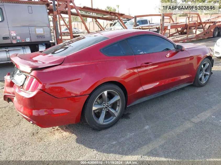 2015 Ford Mustang V6 VIN: 1FA6P8AM9F5302846 Lot: 40895510