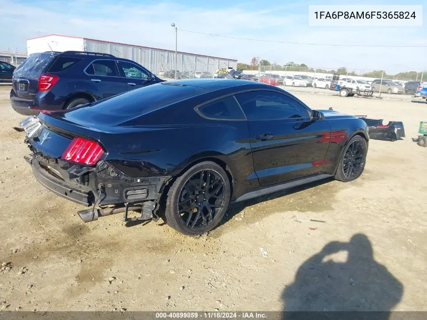 2015 Ford Mustang V6 VIN: 1FA6P8AM6F5365824 Lot: 40899859