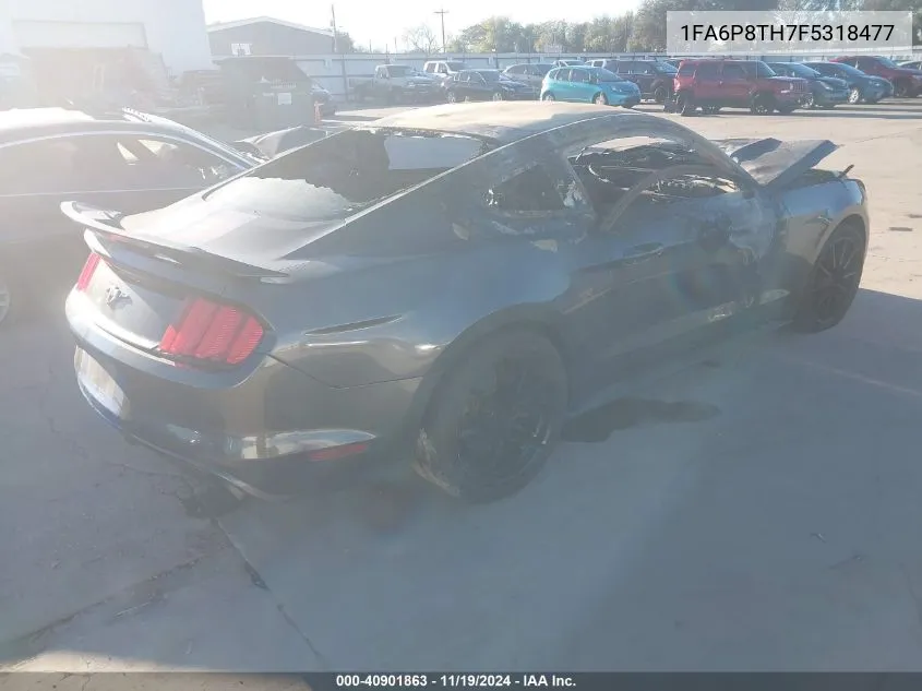 2015 Ford Mustang Ecoboost VIN: 1FA6P8TH7F5318477 Lot: 40901863