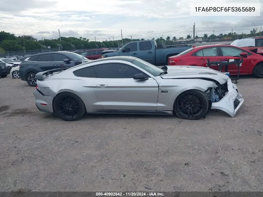 2015 Ford Mustang Gt Premium VIN: 1FA6P8CF6F5365689 Lot: 40902842