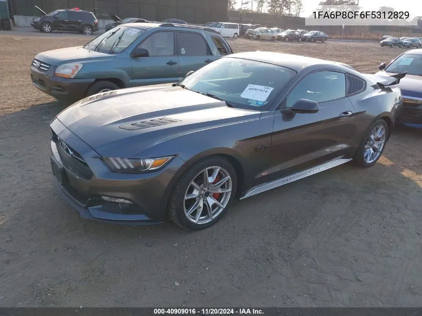 2015 Ford Mustang Gt Premium VIN: 1FA6P8CF6F5312829 Lot: 40909016