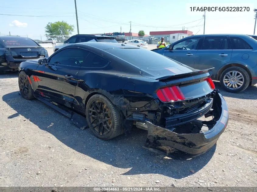 2016 Ford Mustang Gt Premium VIN: 1FA6P8CF6G5228270 Lot: 39454663