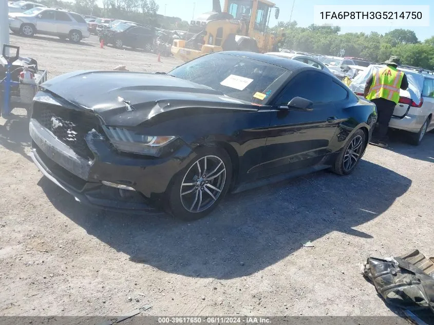 1FA6P8TH3G5214750 2016 Ford Mustang Ecoboost