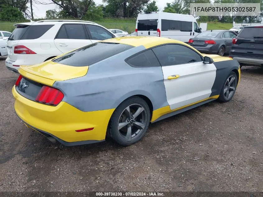 2016 Ford Mustang Ecoboost VIN: 1FA6P8TH9G5302587 Lot: 39738230