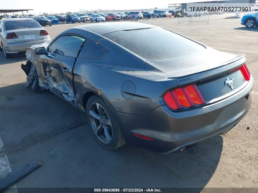 2016 Ford Mustang V6 VIN: 1FA6P8AM7G5273901 Lot: 39922144