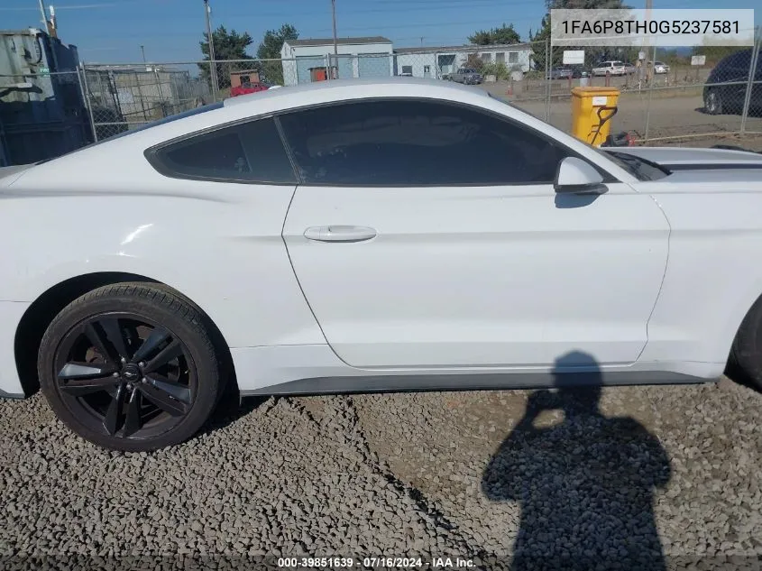 1FA6P8TH0G5237581 2016 Ford Mustang Ecoboost