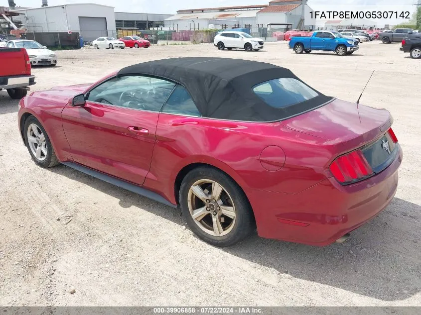 2016 Ford Mustang V6 VIN: 1FATP8EM0G5307142 Lot: 39906858