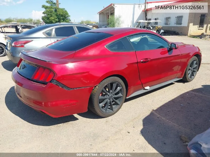 1FA6P8TH1G5326561 2016 Ford Mustang Ecoboost