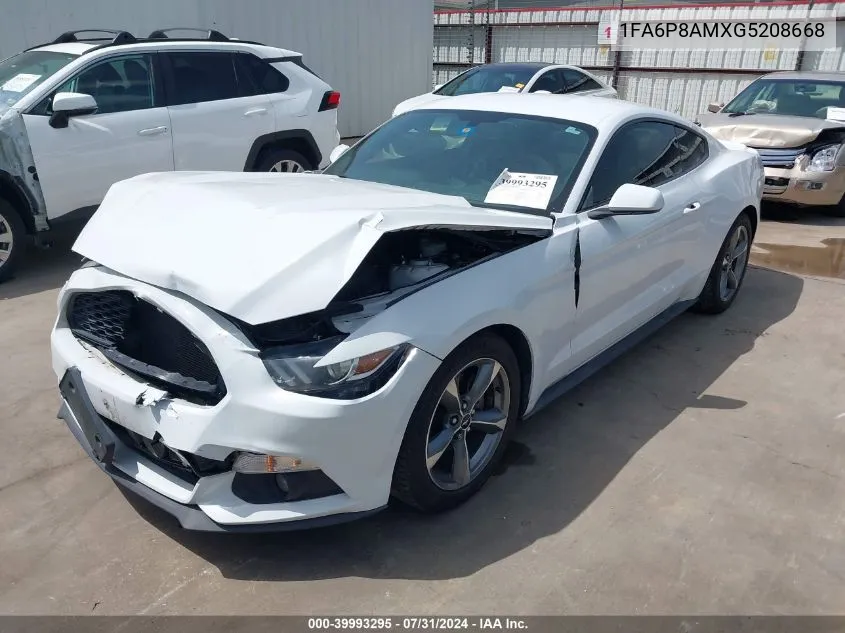 1FA6P8AMXG5208668 2016 Ford Mustang V6