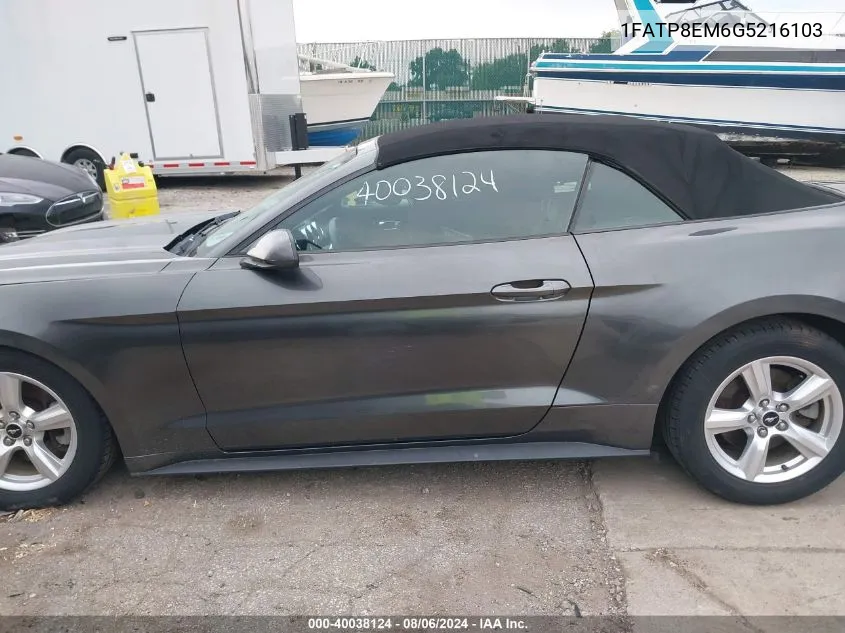 1FATP8EM6G5216103 2016 Ford Mustang V6