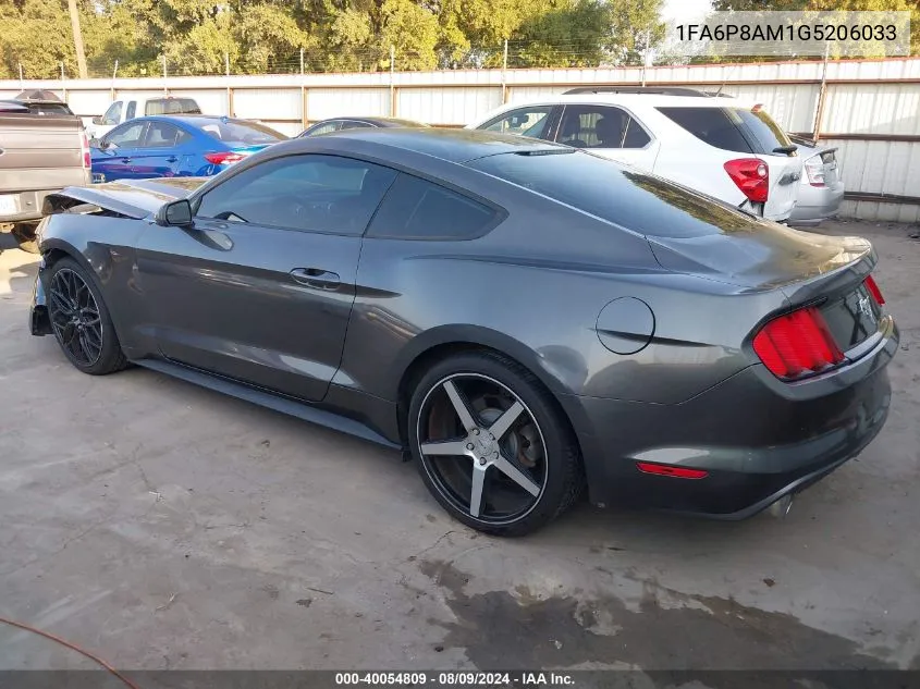 1FA6P8AM1G5206033 2016 Ford Mustang V6