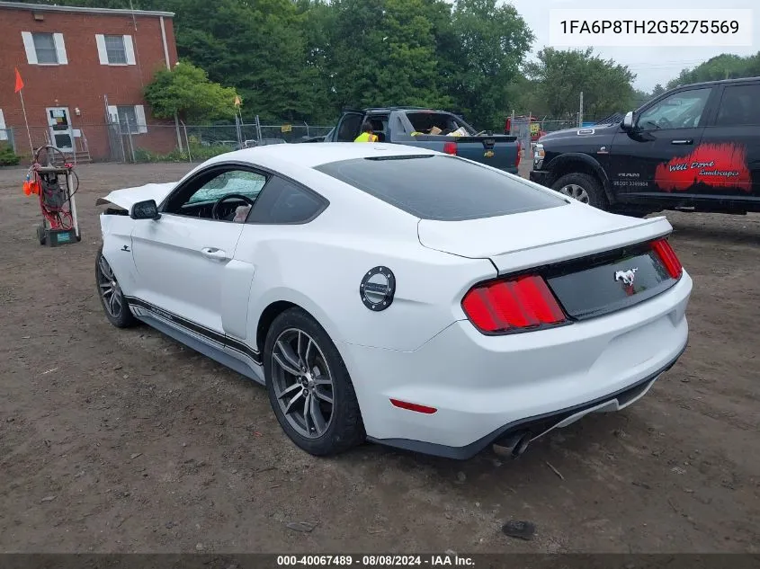 1FA6P8TH2G5275569 2016 Ford Mustang Ecoboost