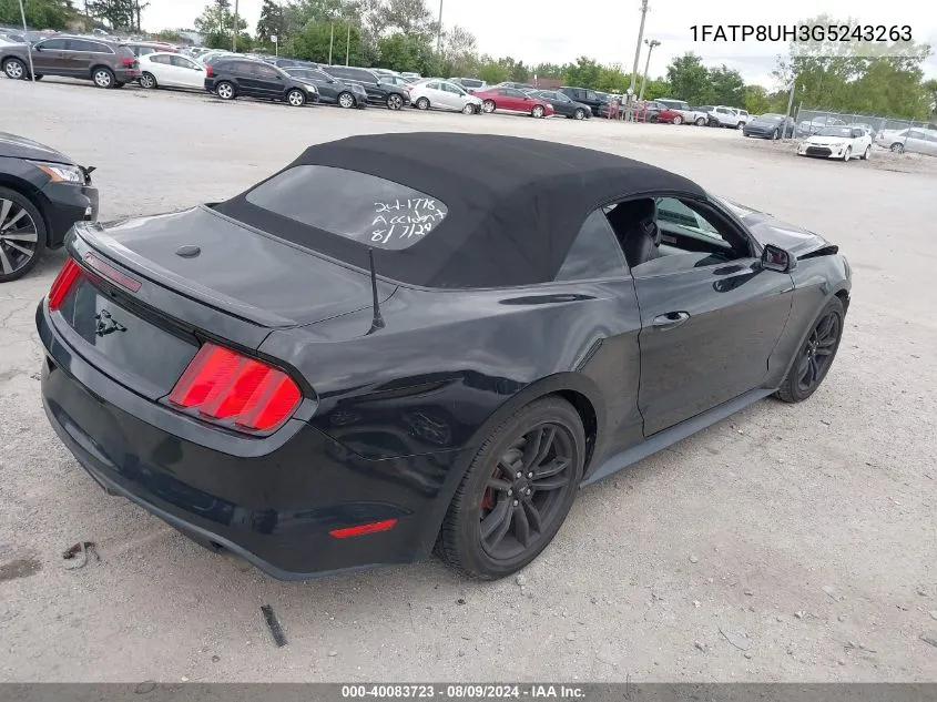 1FATP8UH3G5243263 2016 Ford Mustang Ecoboost Premium