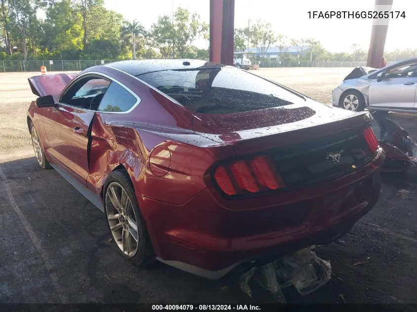 1FA6P8TH6G5265174 2016 Ford Mustang Ecoboost