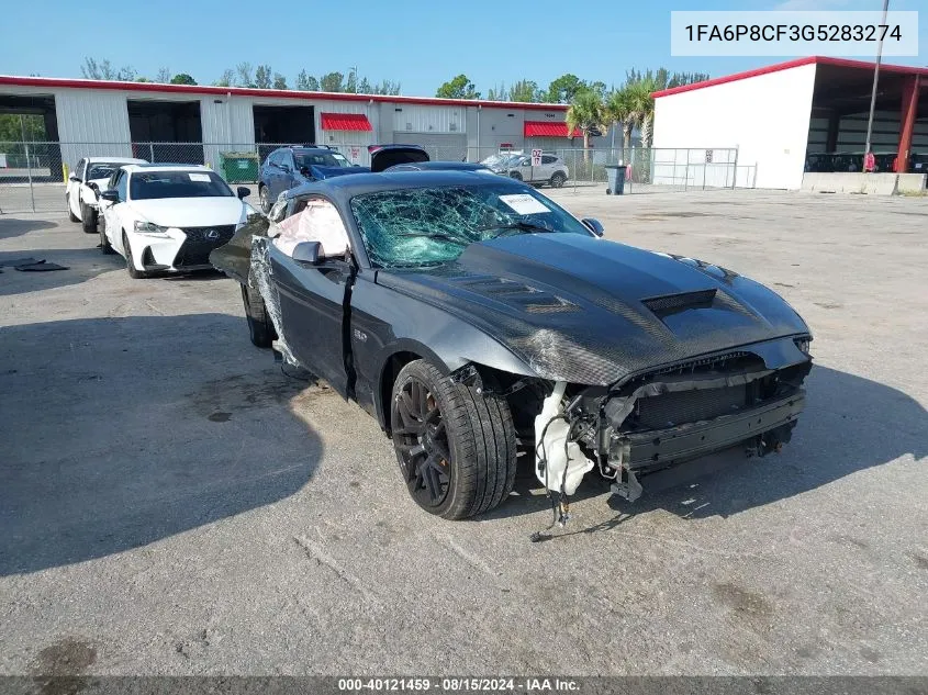 2016 Ford Mustang Gt Premium VIN: 1FA6P8CF3G5283274 Lot: 40121459