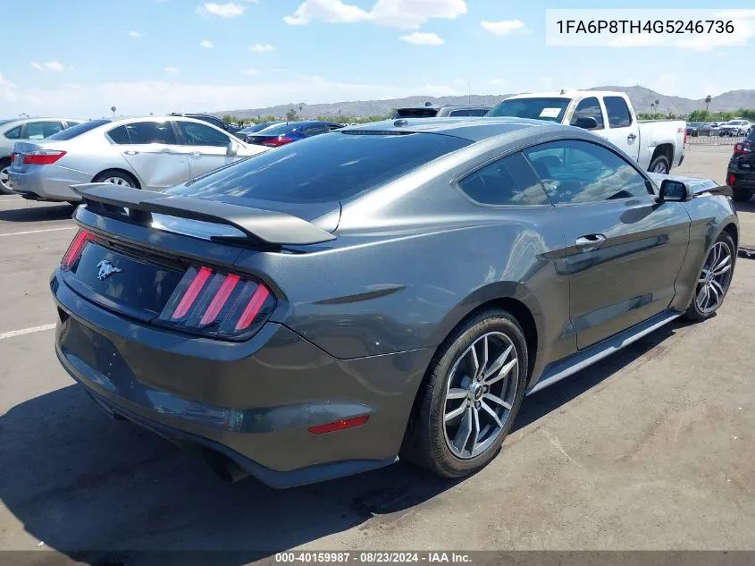 1FA6P8TH4G5246736 2016 Ford Mustang Ecoboost