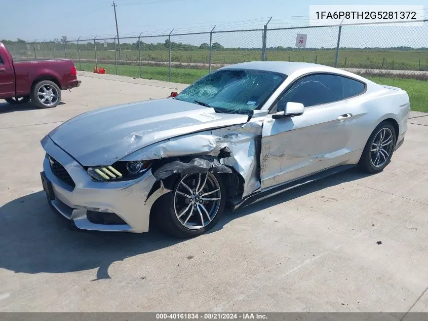 2016 Ford Mustang VIN: 1FA6P8TH2G5281372 Lot: 40161834