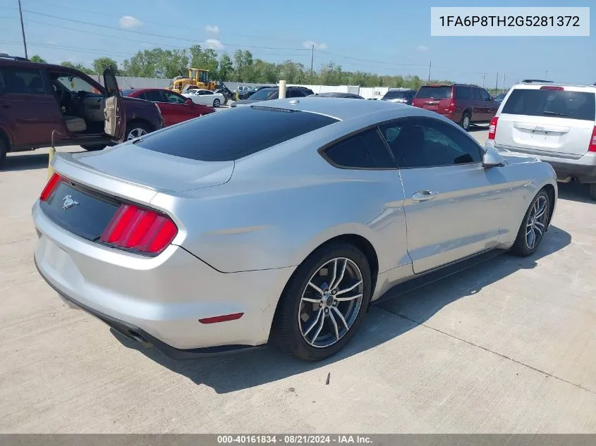 2016 Ford Mustang VIN: 1FA6P8TH2G5281372 Lot: 40161834