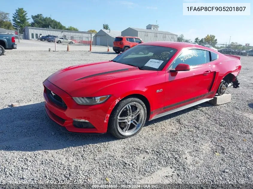 1FA6P8CF9G5201807 2016 Ford Mustang Gt Premium