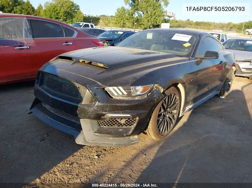 1FA6P8CF5G5206793 2016 Ford Mustang Gt Premium