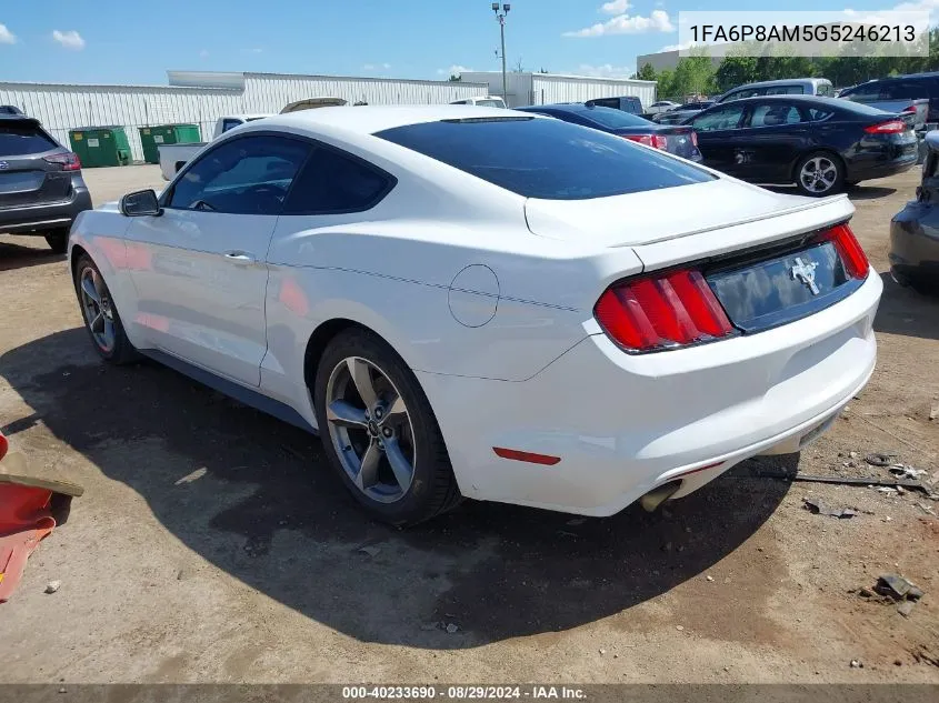 2016 Ford Mustang V6 VIN: 1FA6P8AM5G5246213 Lot: 40233690