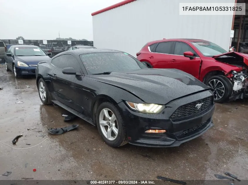 2016 Ford Mustang V6 VIN: 1FA6P8AM1G5331825 Lot: 40241377