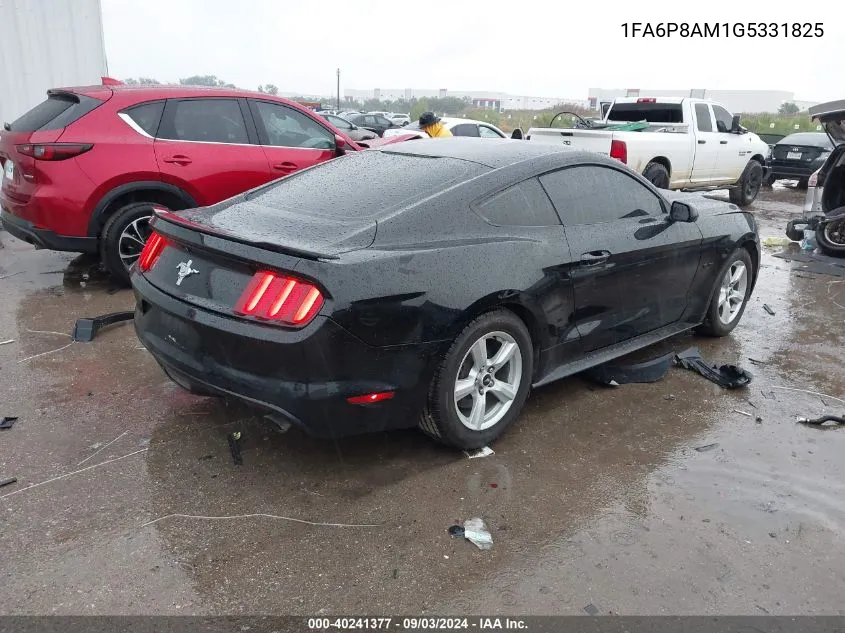 2016 Ford Mustang V6 VIN: 1FA6P8AM1G5331825 Lot: 40241377