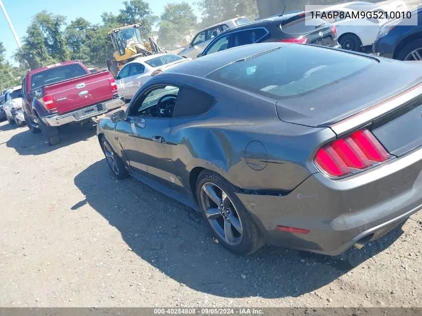 2016 Ford Mustang V6 VIN: 1FA6P8AM9G5210010 Lot: 40254808