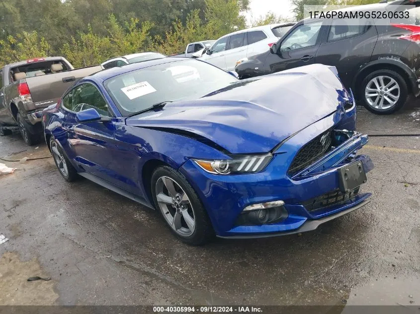 2016 Ford Mustang V6 VIN: 1FA6P8AM9G5260633 Lot: 40305994