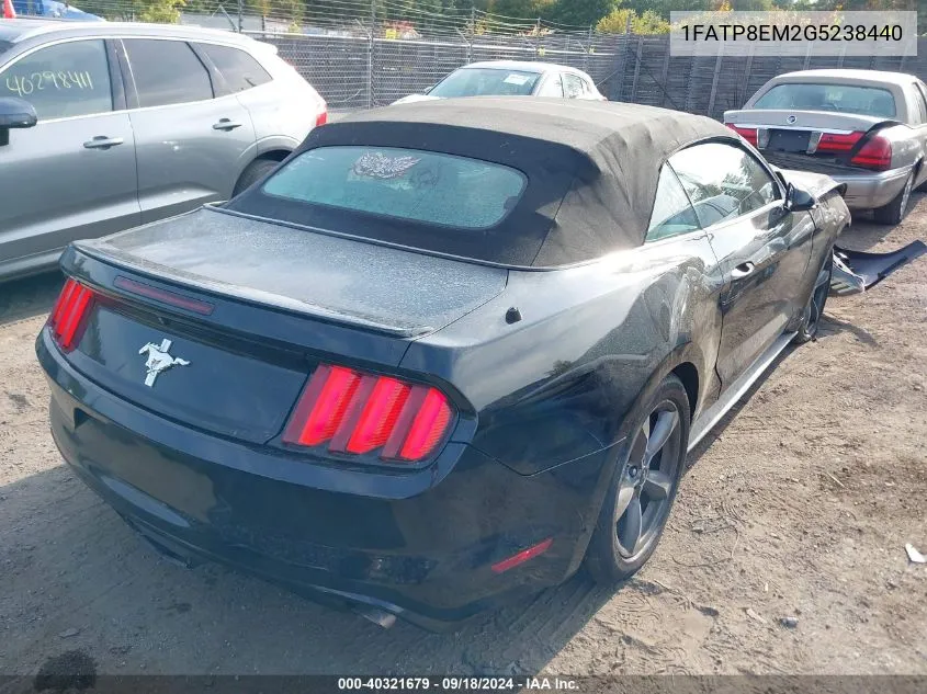 2016 Ford Mustang VIN: 1FATP8EM2G5238440 Lot: 40321679